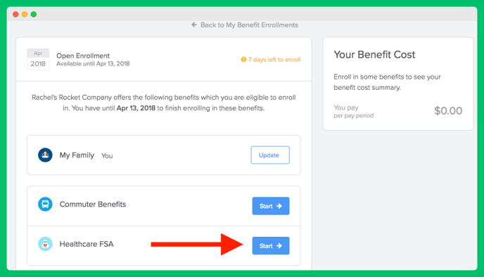 Enrolling in an FSA or HSA on GoCo is very simple and similar to all your other benefits 1-1