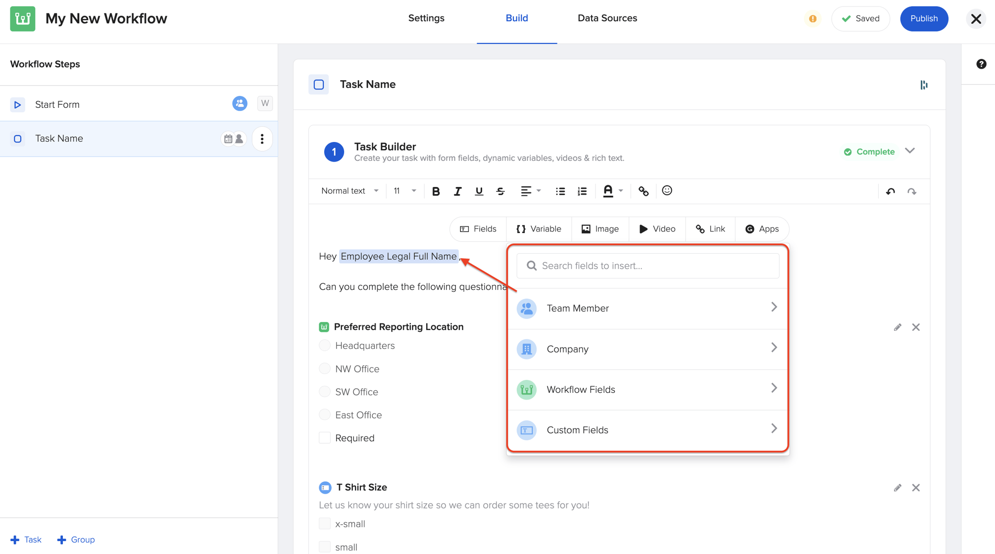 All you need to know about the Task Builder