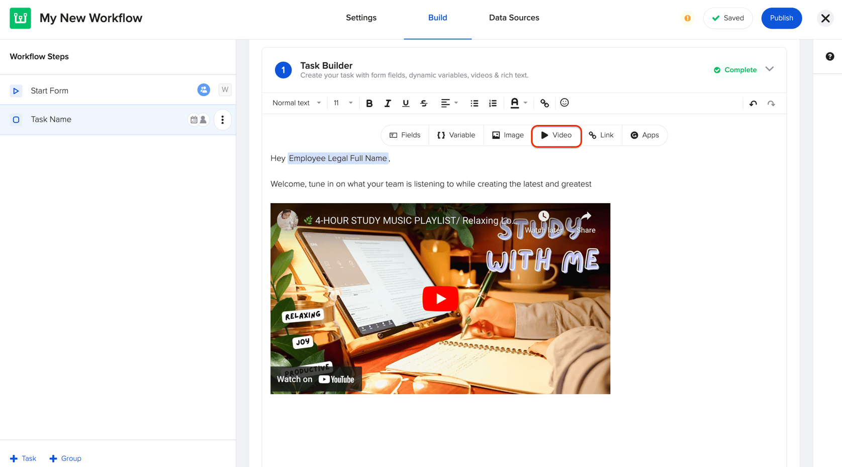 All you need to know about the Task Builder